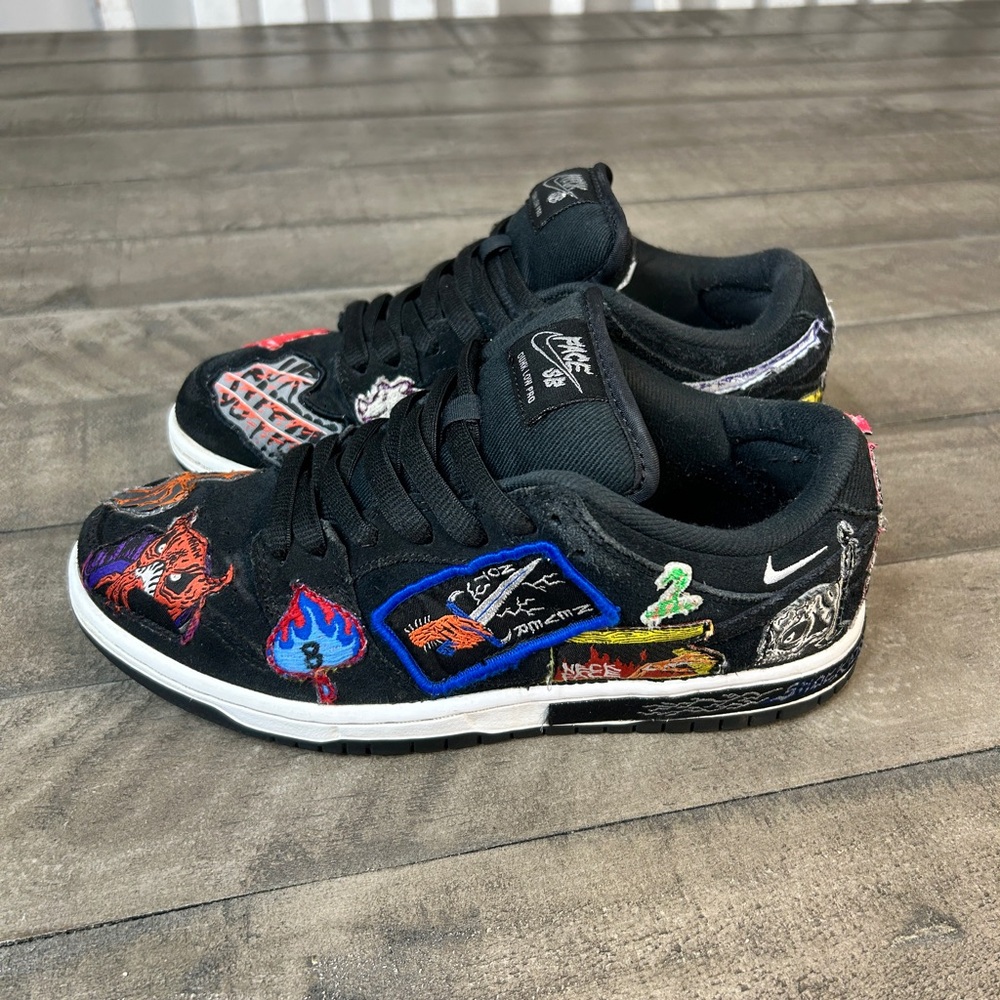 Nike SB Dunk Low Pro QS Neckface Woman Size 7 - Picture 2 of 7